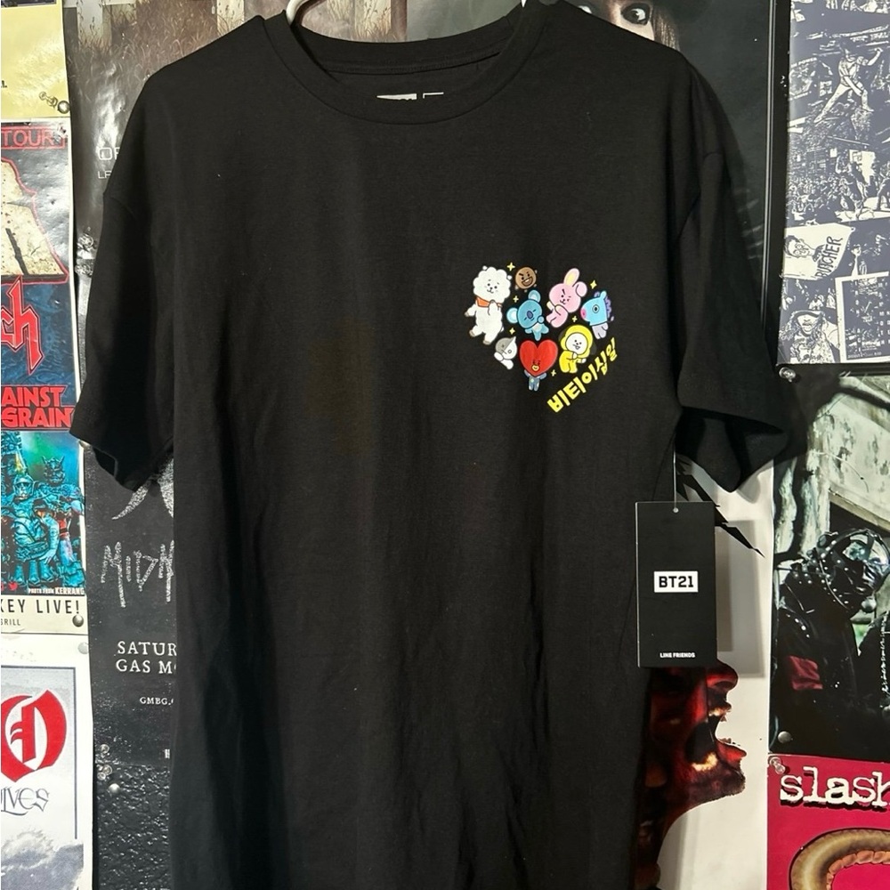 BTS BT21 Line Friends Unisex K Pop Shirt Size L
